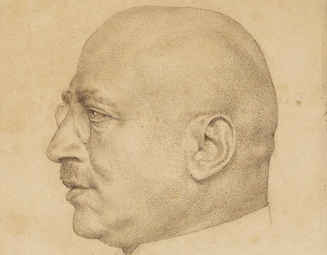 Autographed etching of Fritz Haber, 1922