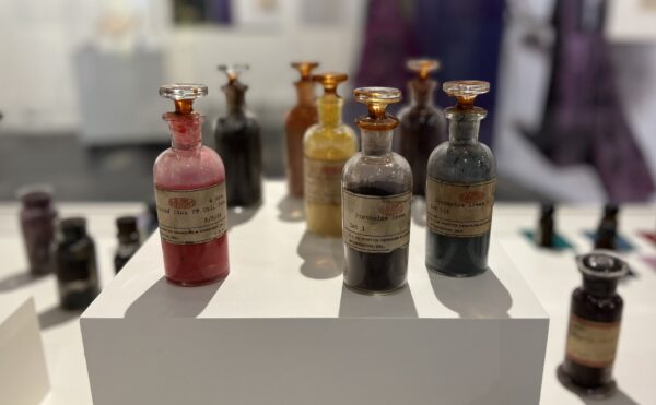 old bottles of fabric dye